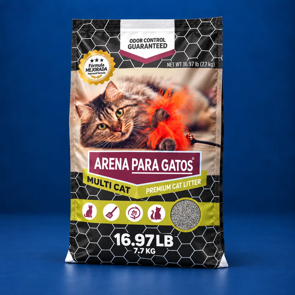 Stand-up pouch para arena de gatos